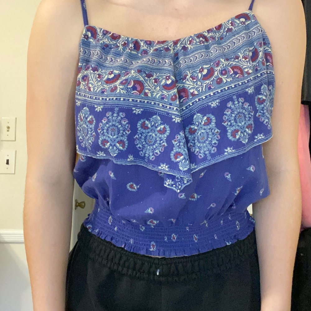 Ruffled tank top